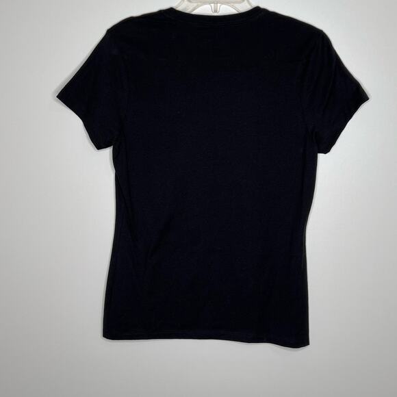 New Hanes Nano T Women’s Essential Worker Black Graphic Tee Shirt Size Small - Picture 3 of 5